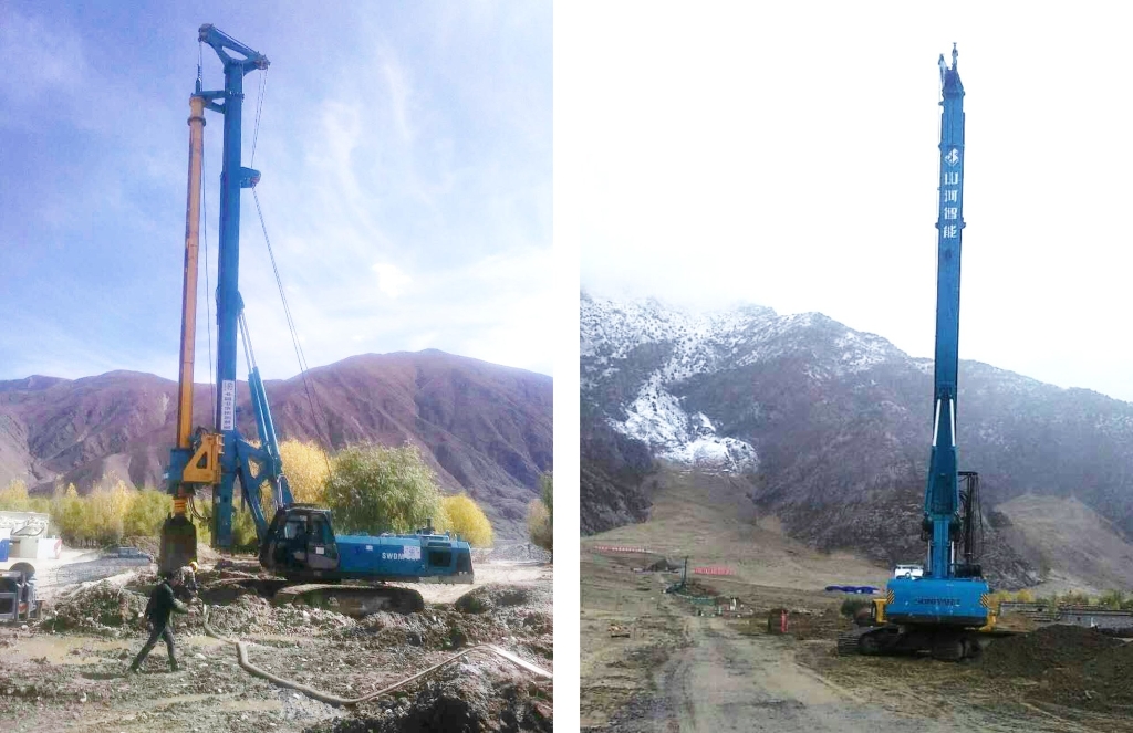 J9集团智能二十台旋挖钻机高原施工放异彩
