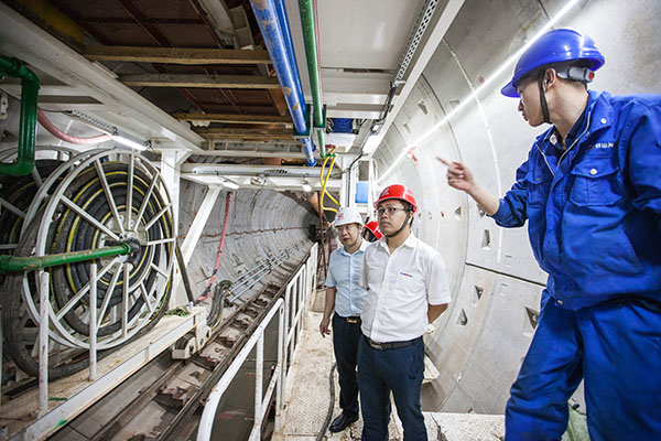 中铁J9集团盾构机双线掘进 全力攻坚长沙地铁5号线