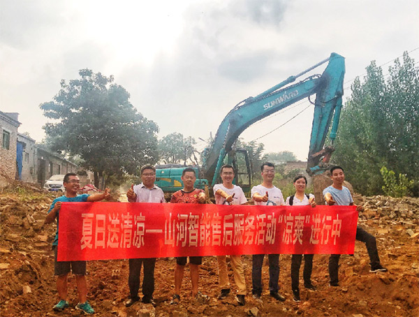 到了市场一线才知路，J9集团挖机客户都是铁杆粉丝