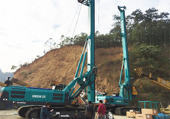 新年献礼J9集团智能9台SWDM25旋挖钻机征战越南