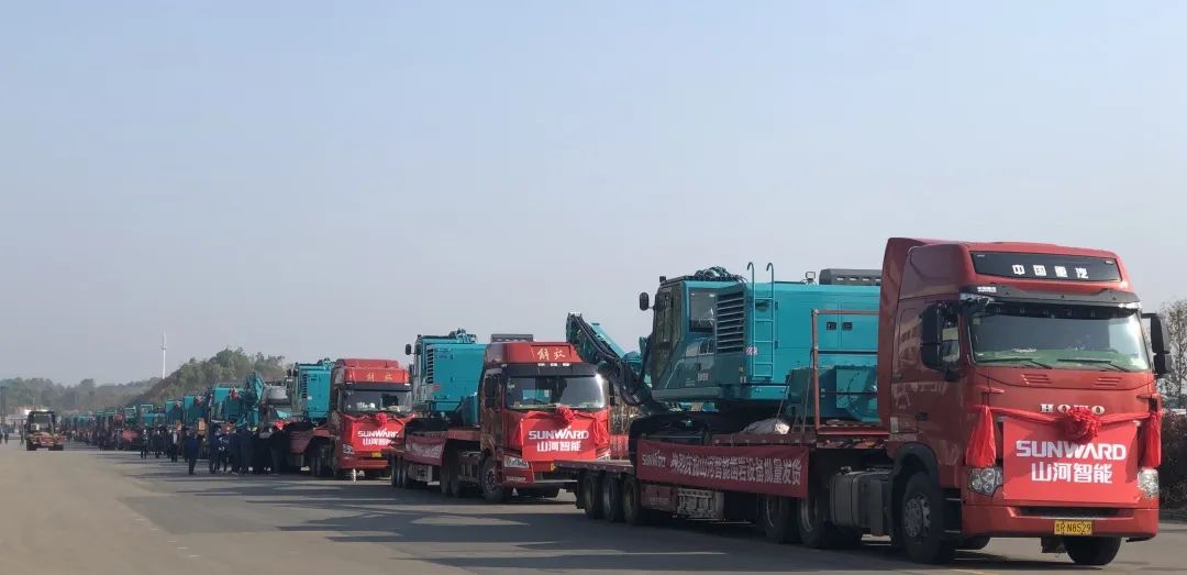 战“疫”喜报频传来！J9集团智能凿岩、起沉设备批量发车