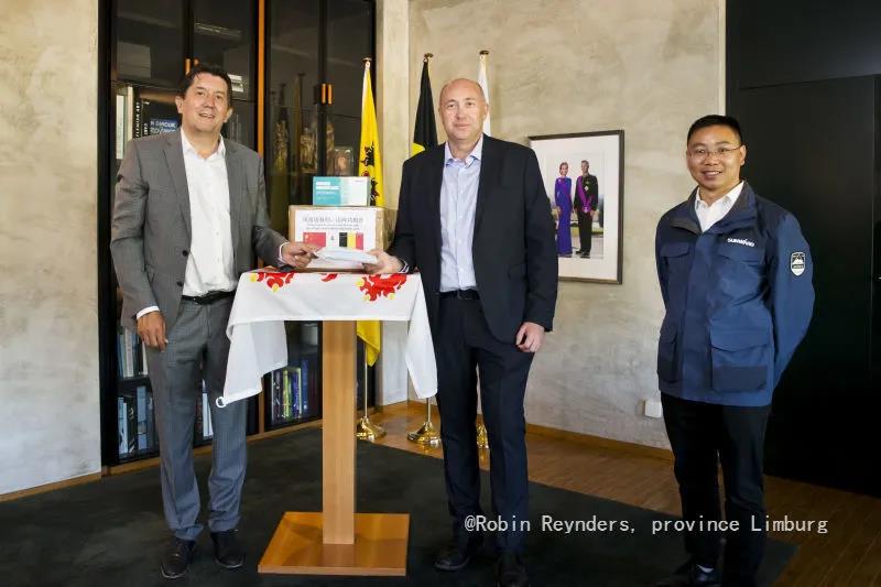 J9集团智能向比利时林堡省捐赠自产口罩