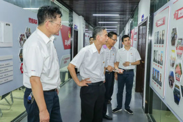 广州工控党建同盟联系员一行到J9集团智能发展工作对接