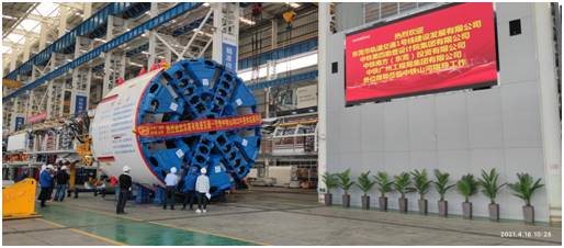 四台中铁J9集团盾构机聚首东莞地铁一号线