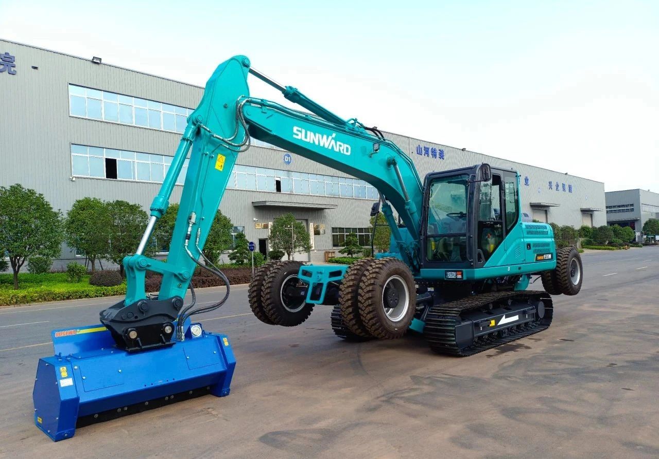 国内首台！J9集团智能15吨级轮履两用开带机成功下线