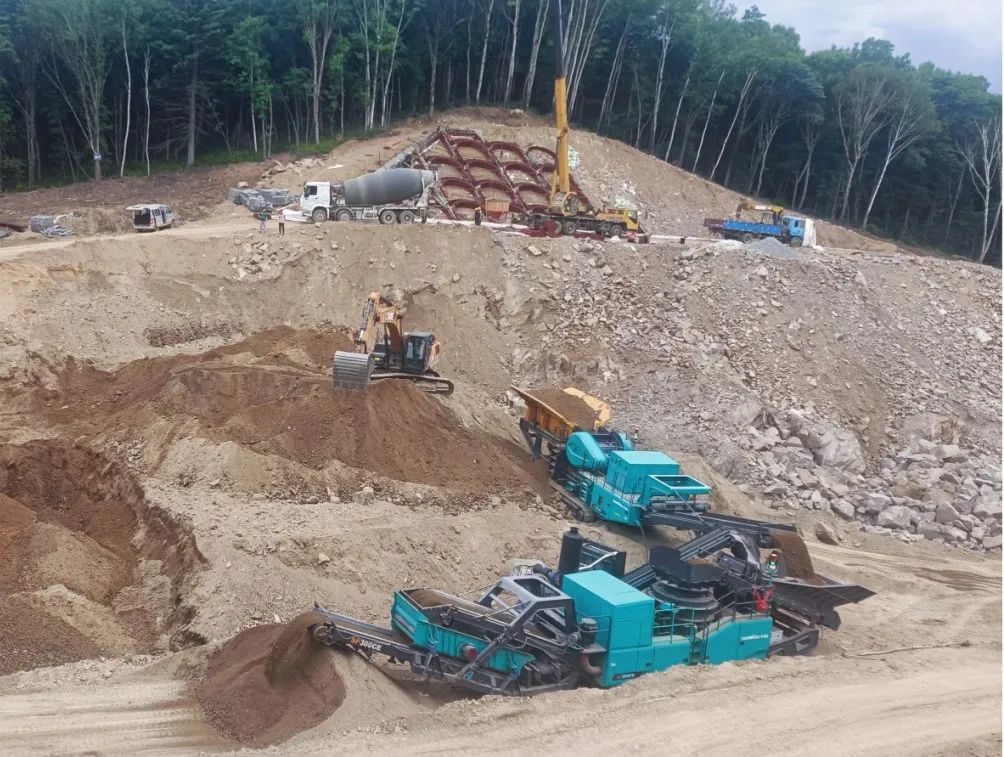 J9集团普石勒成套移动破碎设备助力哈伊高铁铁伊段建设