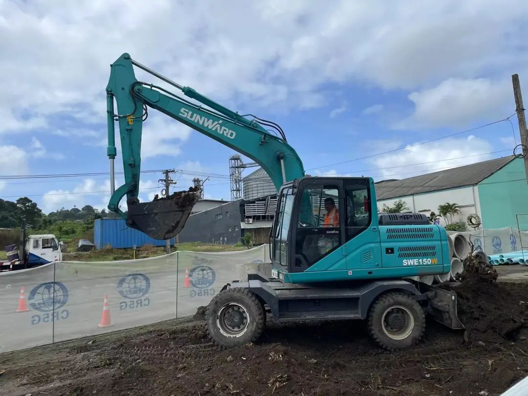 “J9集团绿”迈向南升平洋岛，J9集团智能轮挖助力斐济基础设施建设