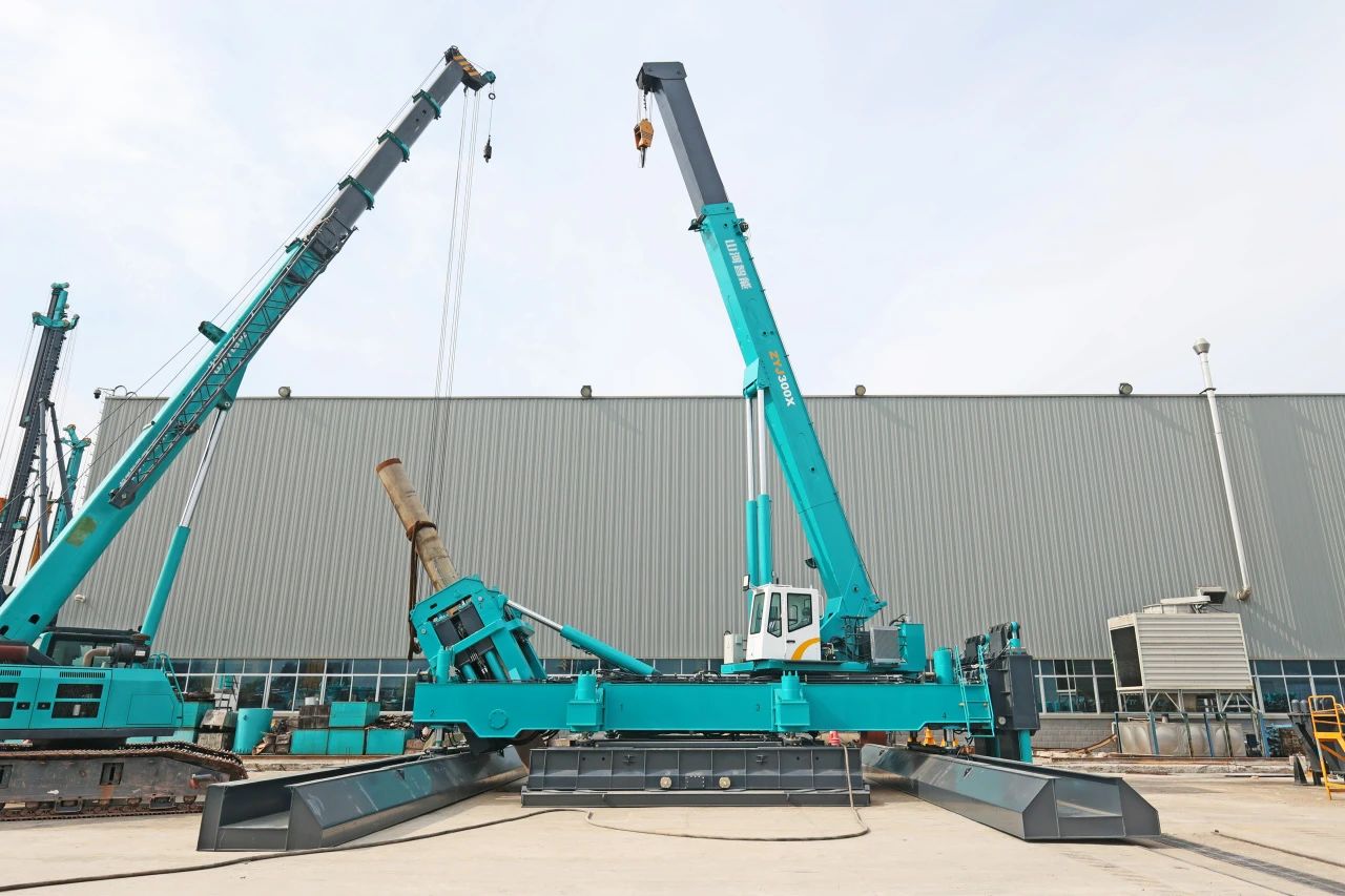 “J9集团绿”闪灼西子湖畔！J9集团智能ZYJ300X斜桩压桩机强势来袭