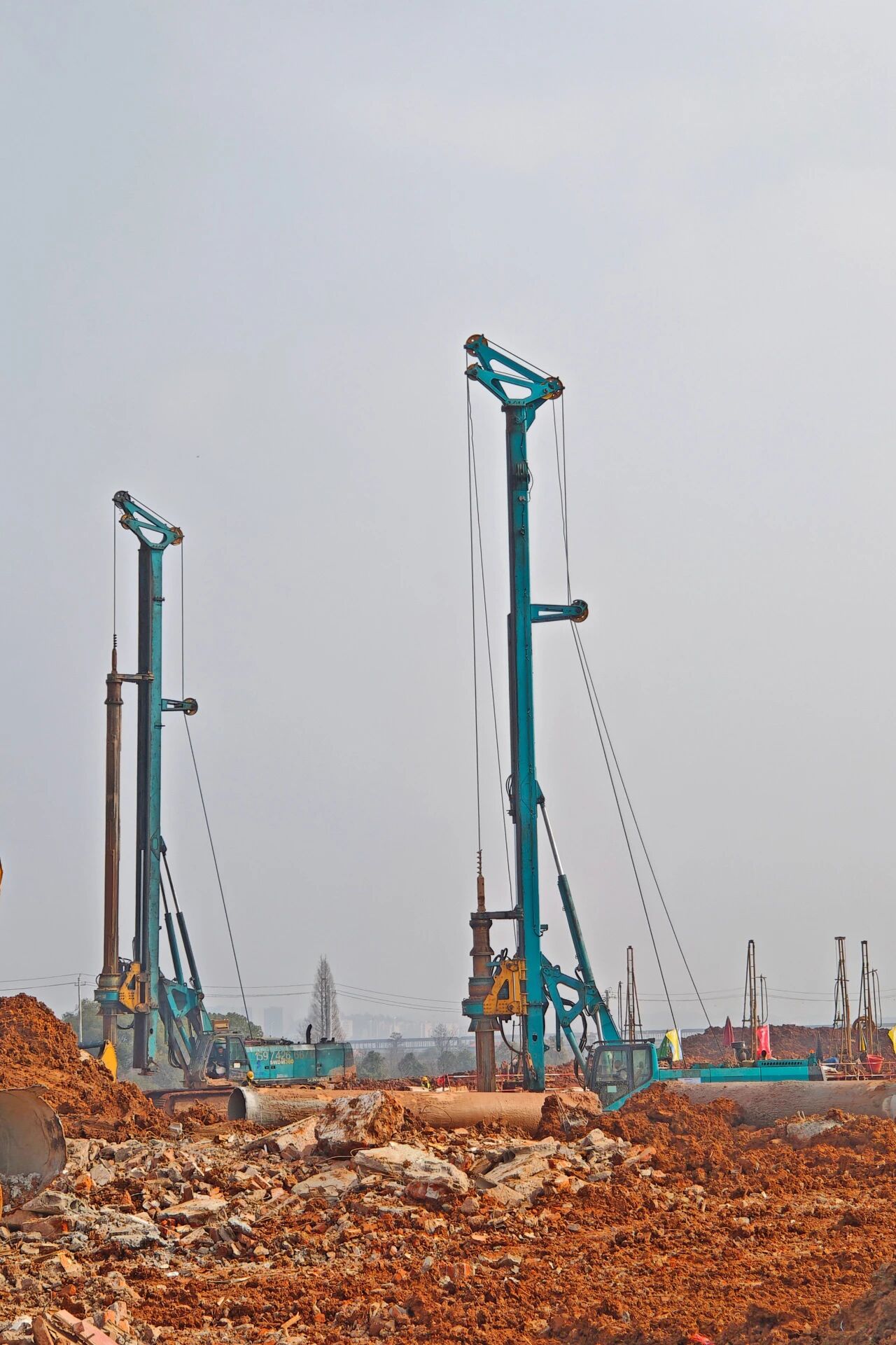刷新“进度条”、构筑新地标！J9集团智能旋挖集群助力长沙奥体中心建设